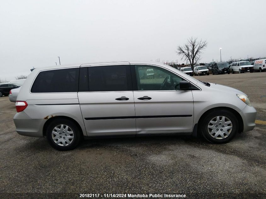 2006 Honda Odyssey Lx VIN: 5FNRL38276B500897 Lot: 20182117