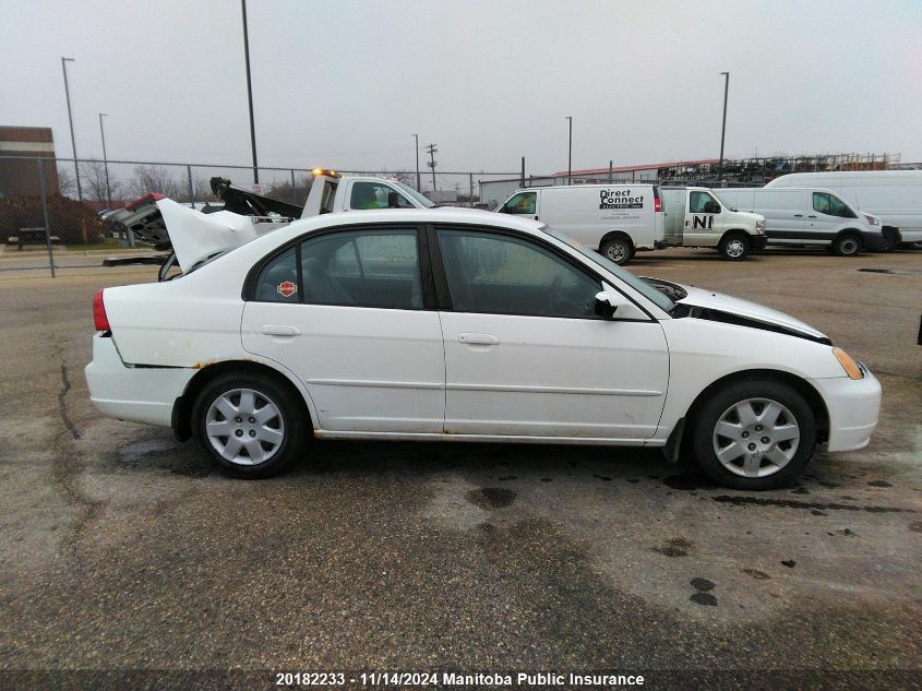 2002 Honda Civic Lx VIN: 2HGES16872H905225 Lot: 20182233