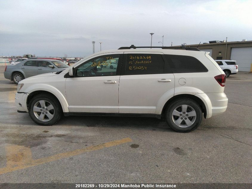 2015 Dodge Journey Se VIN: 3C4PDCAB4FT510254 Lot: 20182269