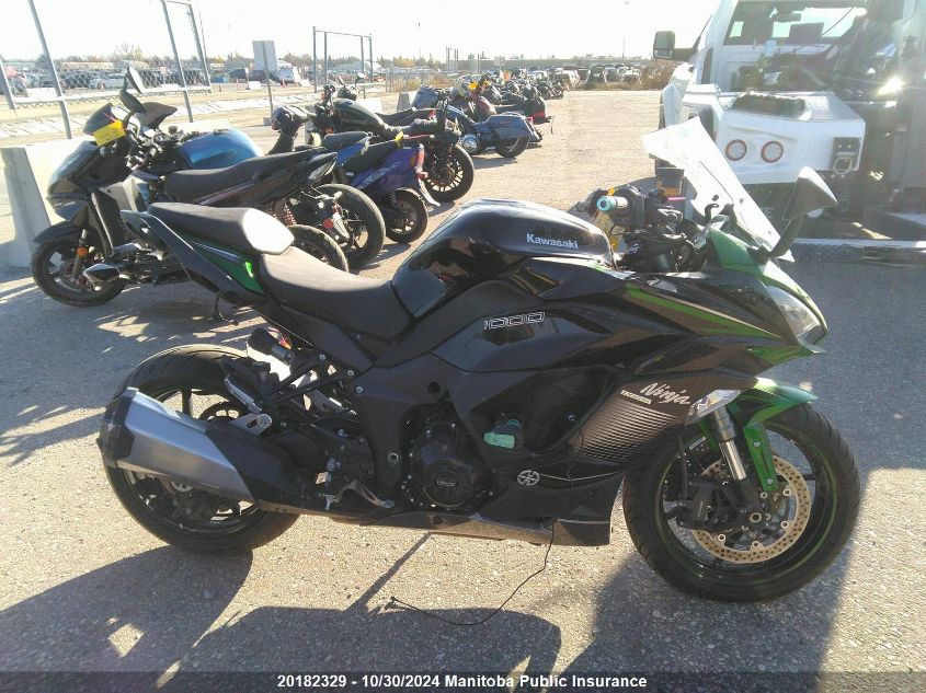 2022 Kawasaki Zx1000Sx Ninja VIN: JKBZXVK12NA024295 Lot: 20182329