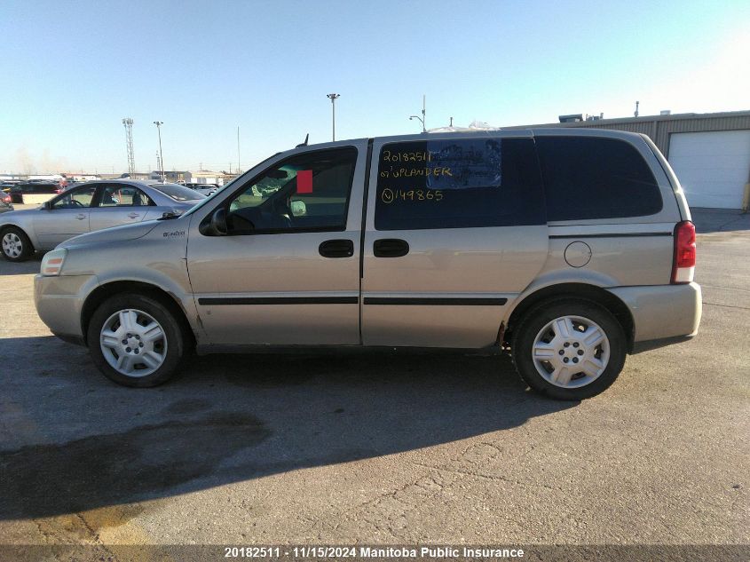 2007 Chevrolet Uplander Ls VIN: 1GNDU23127D149865 Lot: 20182511