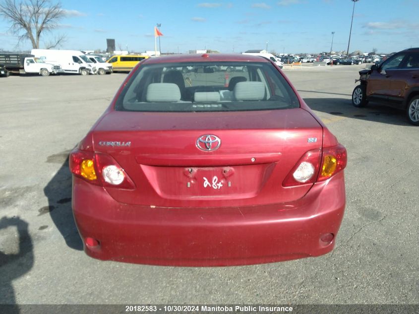 2009 Toyota Corolla Ce VIN: 2T1BU40E09C025077 Lot: 20182583