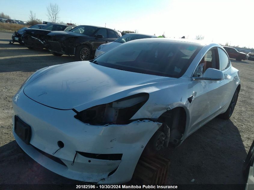 2020 Tesla Model 3 Standard Range Plus 50 VIN: 5YJ3E1EA1LF625759 Lot: 20182596