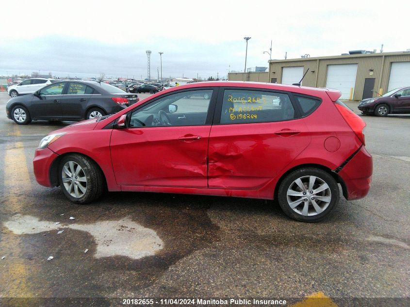 2014 Hyundai Accent Gls VIN: KMHCU5AE4EU156269 Lot: 20182655