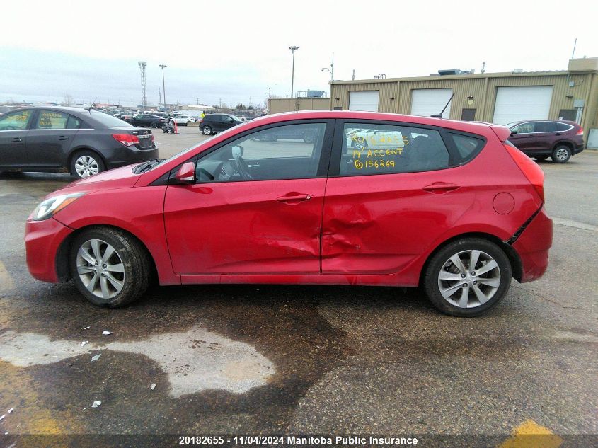 2014 Hyundai Accent Gls VIN: KMHCU5AE4EU156269 Lot: 20182655