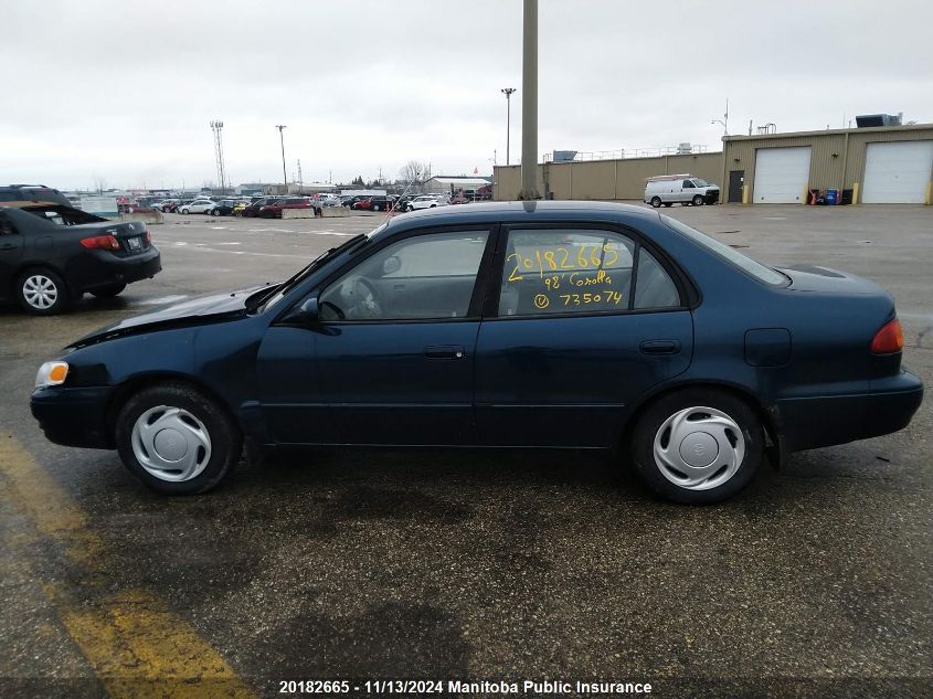 1998 Toyota Corolla Le VIN: 2T1BR12E4WC735074 Lot: 20182665