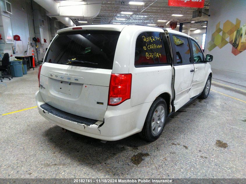 2012 Dodge Grand Caravan Se VIN: 2C4RDGBG5CR261584 Lot: 20182741