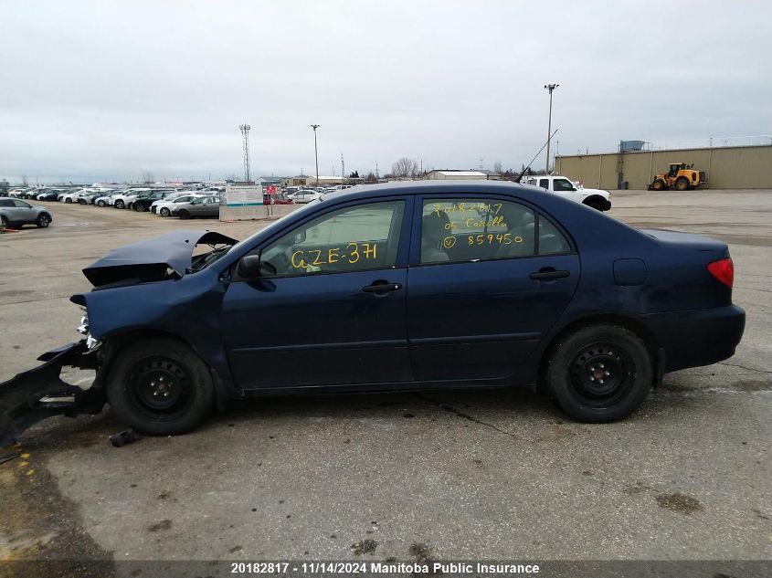 2005 Toyota Corolla VIN: 2T1BR32E95C859450 Lot: 20182817