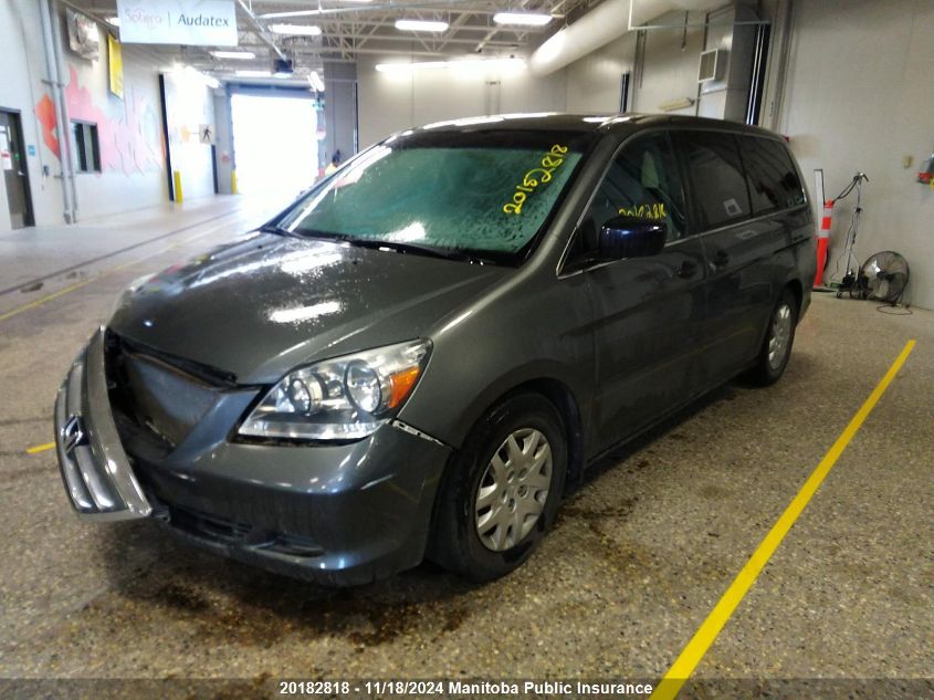 2007 Honda Odyssey Lx VIN: 5FNRL38267B506501 Lot: 20182818