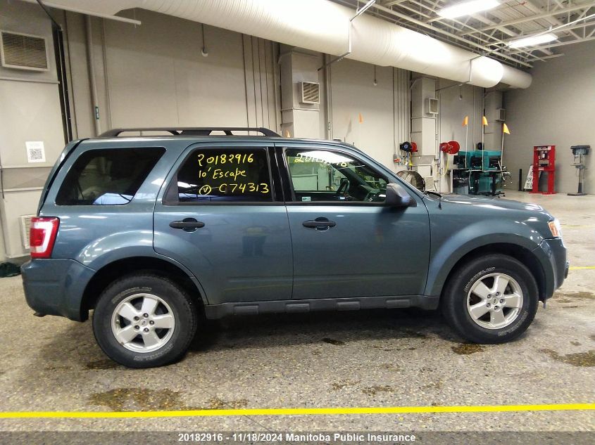 2010 Ford Escape Xlt VIN: 1FMCU9D79AKC74313 Lot: 20182916