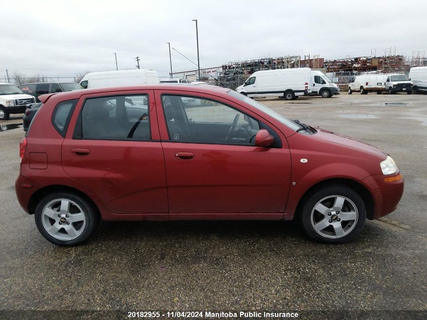 2007 Chevrolet Aveo Lt VIN: KL1TG65677B751725 Lot: 20182955