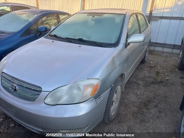 2003 Toyota Corolla Le VIN: 2T1BR38EX3C730444 Lot: 20182970