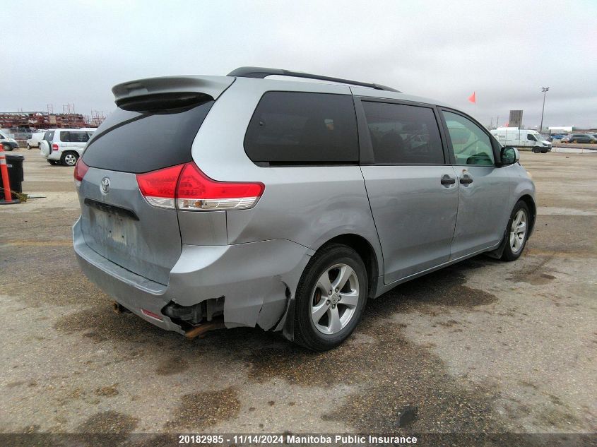 2011 Toyota Sienna Ce V6 VIN: 5TDZK3DC6BS098913 Lot: 20182985