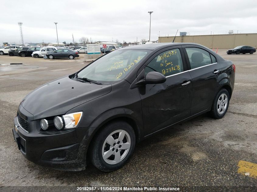 2014 Chevrolet Sonic Lt VIN: 1G1JC5EH4E4238675 Lot: 20182987