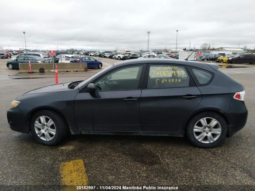 2009 Subaru Impreza 2.5I VIN: JF1GH61689H804838 Lot: 20182997