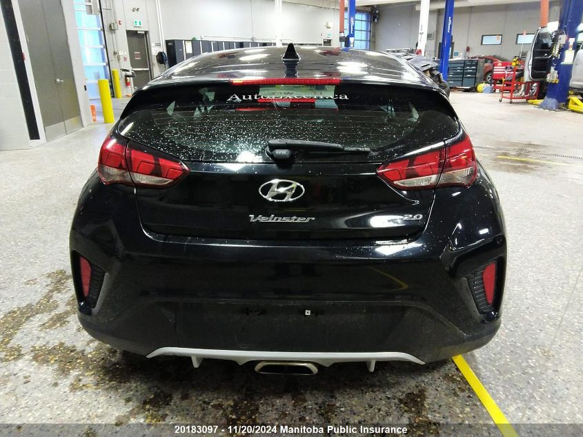 2019 Hyundai Veloster VIN: KMHTG6AF0KU010758 Lot: 20183097