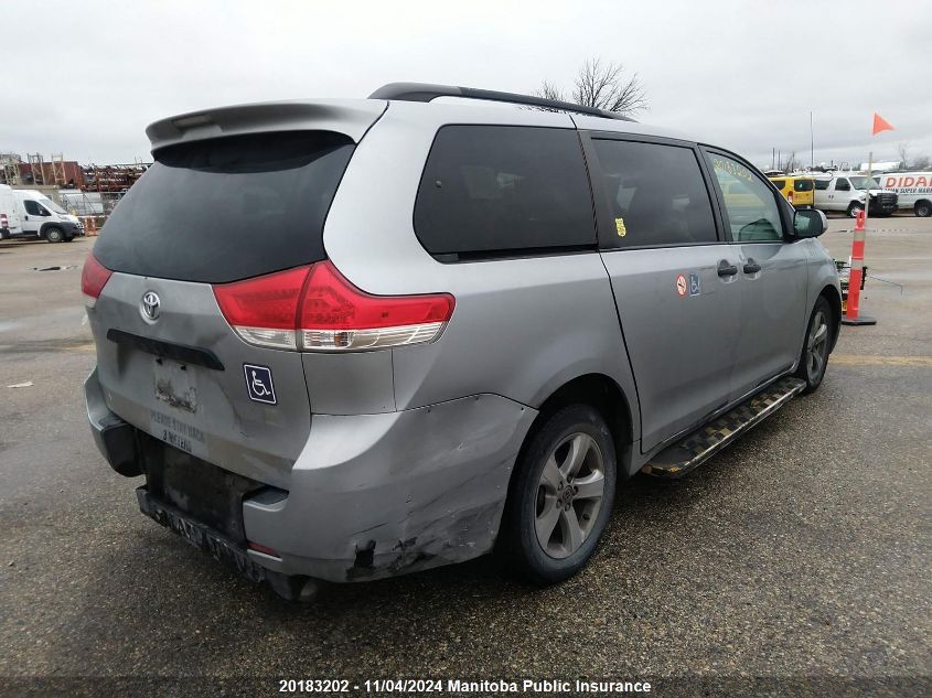 2014 Toyota Sienna Ce V6 VIN: 5TDZK3DC9ES408055 Lot: 20183202