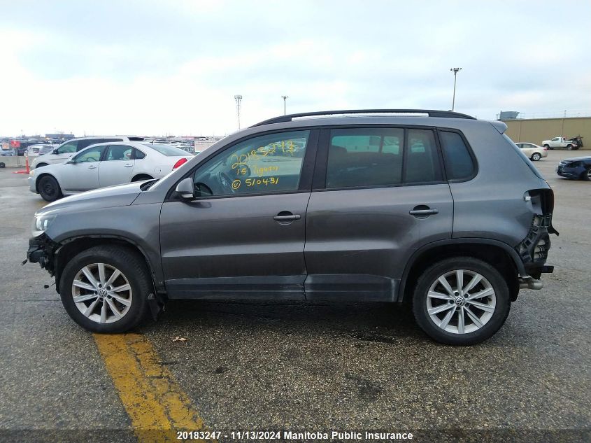 2015 Volkswagen Tiguan 2.0 Tsi VIN: WVGHV7AX8FW510431 Lot: 20183247