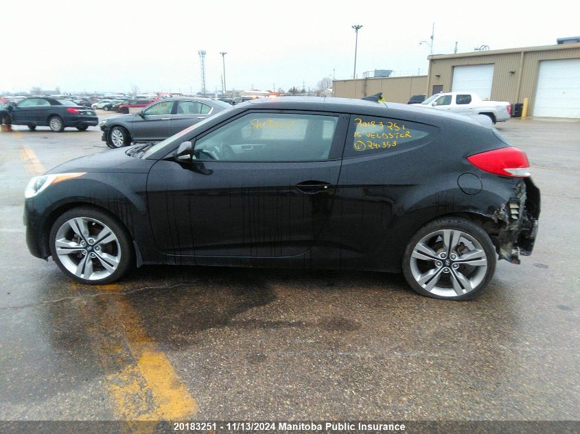 2015 Hyundai Veloster VIN: KMHTC6AD0FU241353 Lot: 20183251