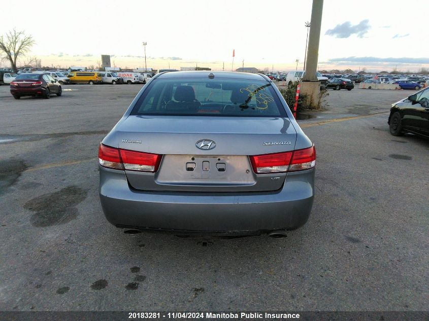 2008 Hyundai Sonata Limited V6 VIN: 5NPET46F68H325282 Lot: 20183281