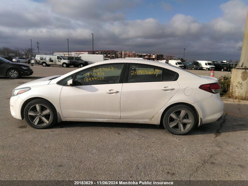 2018 Kia Forte Lx+ VIN: 3KPFL4A77JE244077 Lot: 20183629