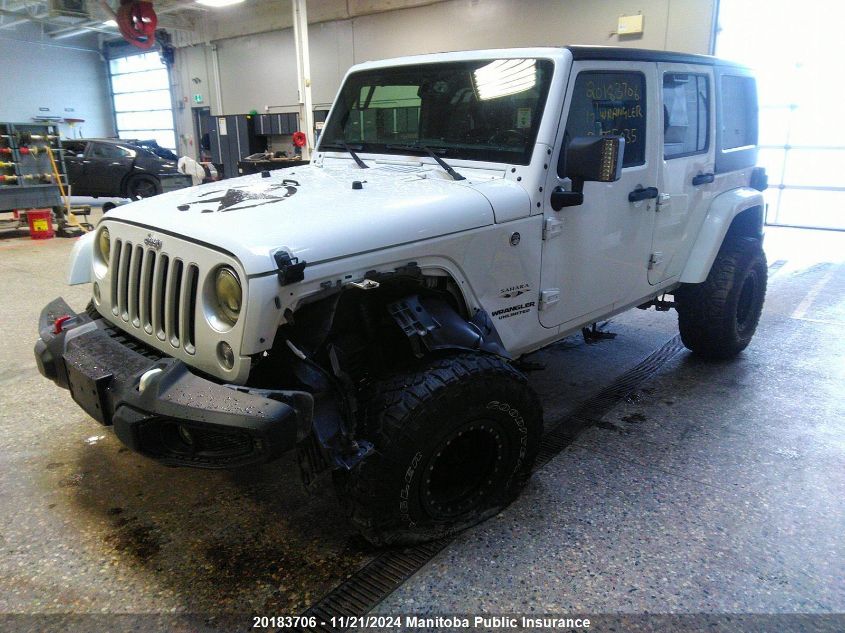 2017 Jeep Wrangler Unlimited Sahara VIN: 1C4BJWEG7HL555035 Lot: 20183706