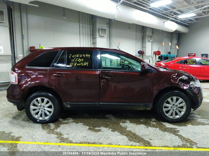 2010 Ford Edge Sel VIN: 2FMDK4JC2ABB00589 Lot: 20184494