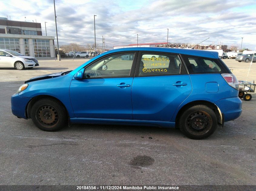 2007 Toyota Matrix Xr VIN: 2T1KR32E67C644420 Lot: 20184554