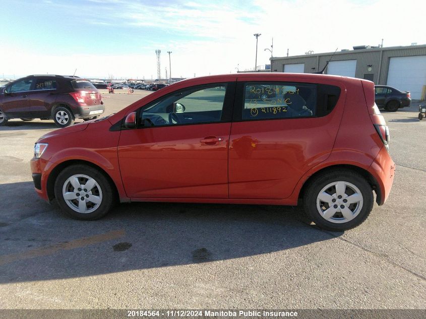 2013 Chevrolet Sonic Ls VIN: 1G1JA6EH6D4211892 Lot: 20184564