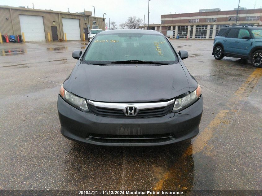 2012 Honda Civic Lx VIN: 2HGFB2F49CH111383 Lot: 20184721