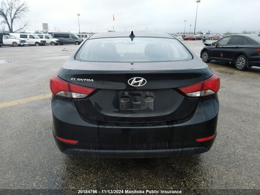 2015 Hyundai Elantra Gl VIN: 5NPDH4AE5FH601959 Lot: 20184796