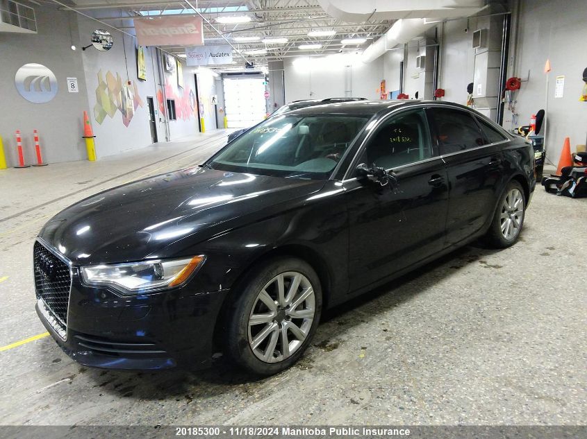 2012 Audi A6 3.0T Quattro VIN: WAUFGCFCXCN049199 Lot: 20185300