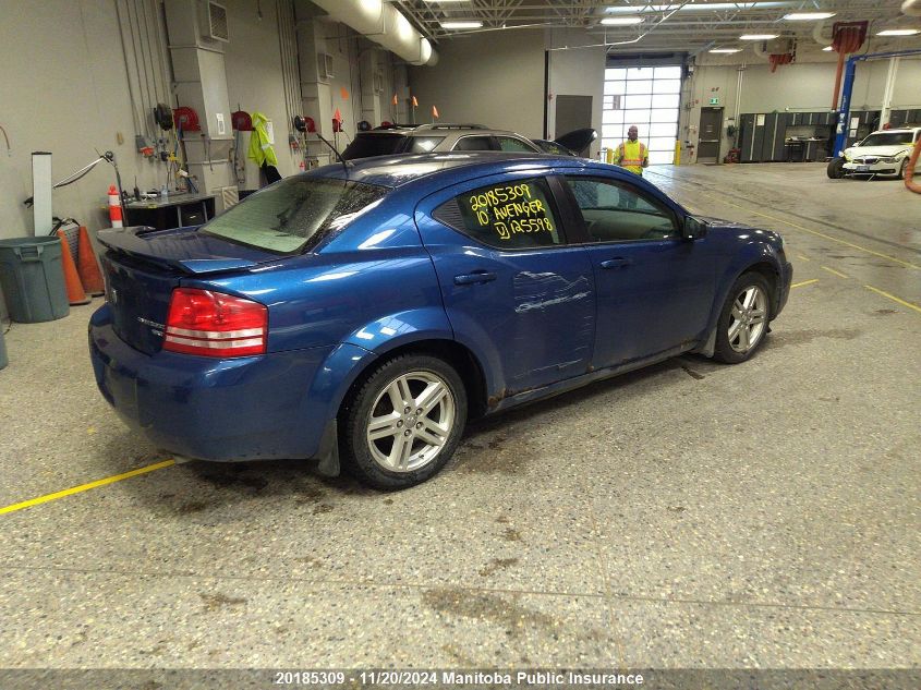 2010 Dodge Avenger Sxt VIN: 1B3CC5FB6AN125598 Lot: 20185309