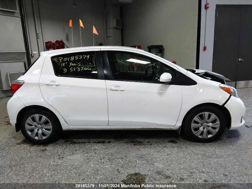 2012 Toyota Yaris Le VIN: JTDKTUD3XCD523700 Lot: 20185379