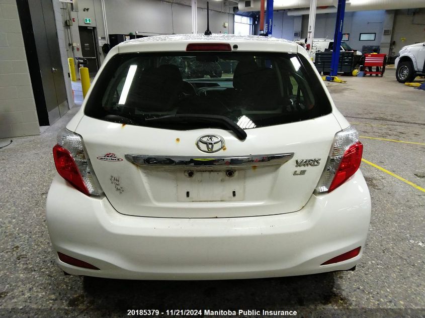 2012 Toyota Yaris Le VIN: JTDKTUD3XCD523700 Lot: 20185379