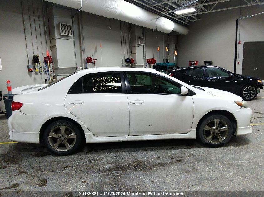 2011 Toyota Corolla S VIN: 2T1BU4EE9BC607953 Lot: 20185681