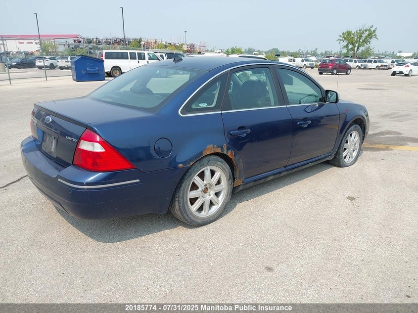 2007 Ford Five Hundred Limited VIN: 1FAFP28187G110154 Lot: 20185774