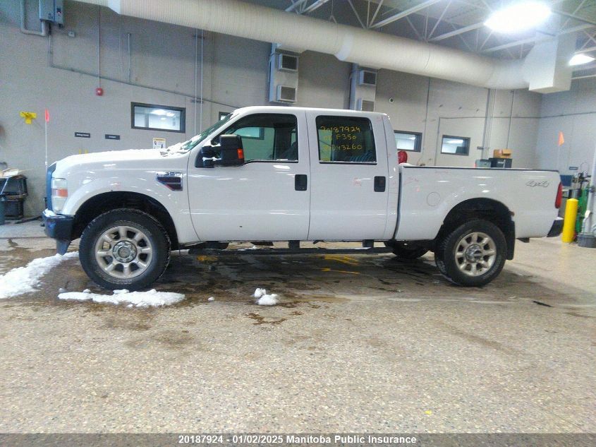 2008 Ford F350 Sd Xl Crew Cab VIN: 1FTWW31RX8ED43260 Lot: 20187924