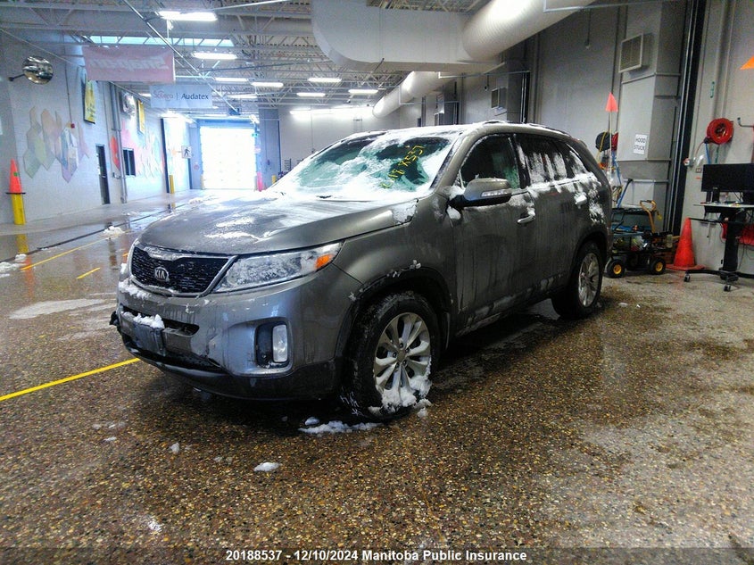Vin: 5xykuda74eg537357, lot: 10198522, kia sorento ex v6 20142