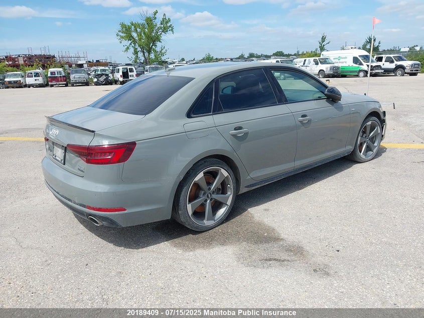 2018 Audi A4 2.0T Quattro VIN: WAUENAF43JA051413 Lot: 20189409