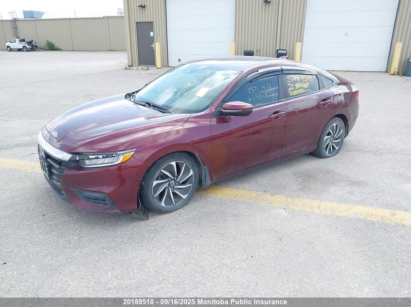 Vin: 19xze4f76le400483, lot: 10199503, honda insight touring 20202