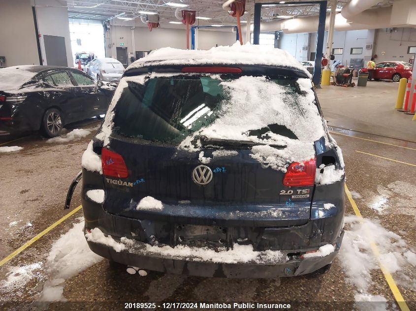 2014 Volkswagen Tiguan 2.0 Tsi VIN: WVGJV3AX1EW587313 Lot: 20189525