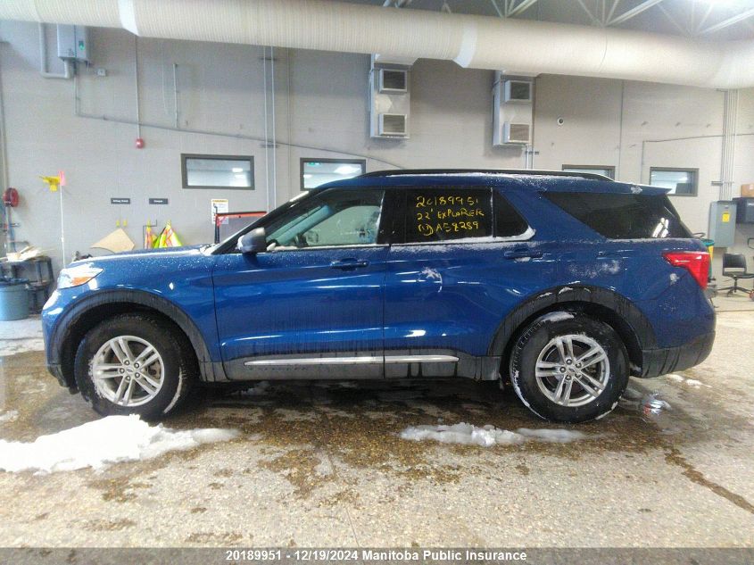 2022 Ford Explorer Xlt VIN: 1FMSK8DH3NGA58289 Lot: 20189951