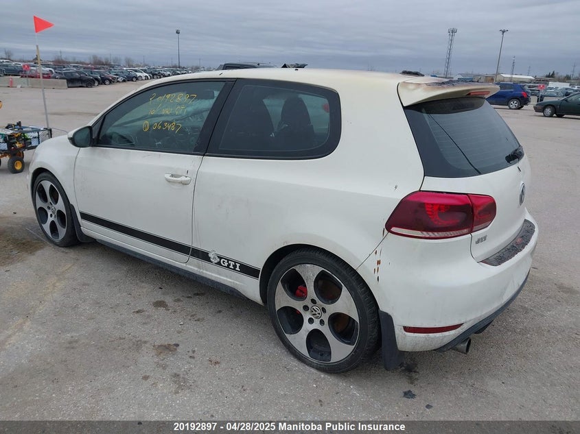 Vin: wvwev7aj7aw063487, lot: 10202882, volkswagen gti 2.0t 20103