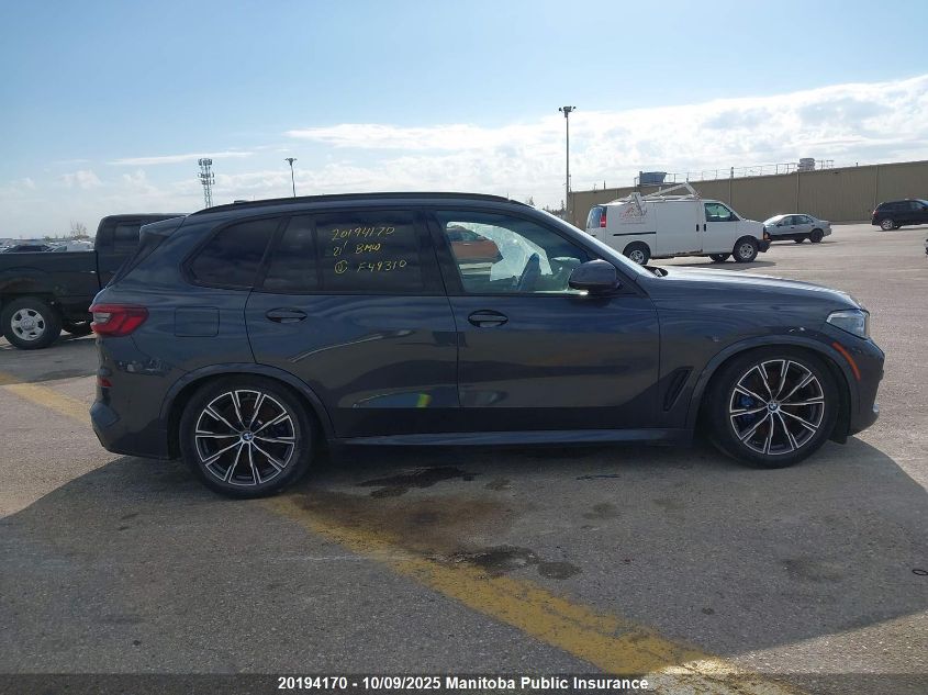 2021 BMW X5 40I VIN: 5UXCR6C01M9F49310 Lot: 20194170
