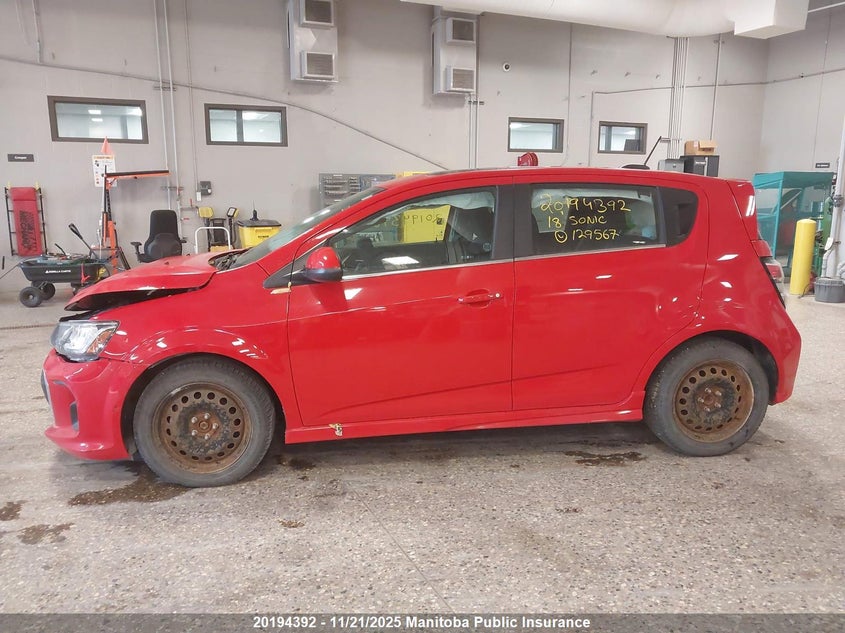 2018 Chevrolet Sonic Lt VIN: 1G1JD6SB8J4129567 Lot: 20194392