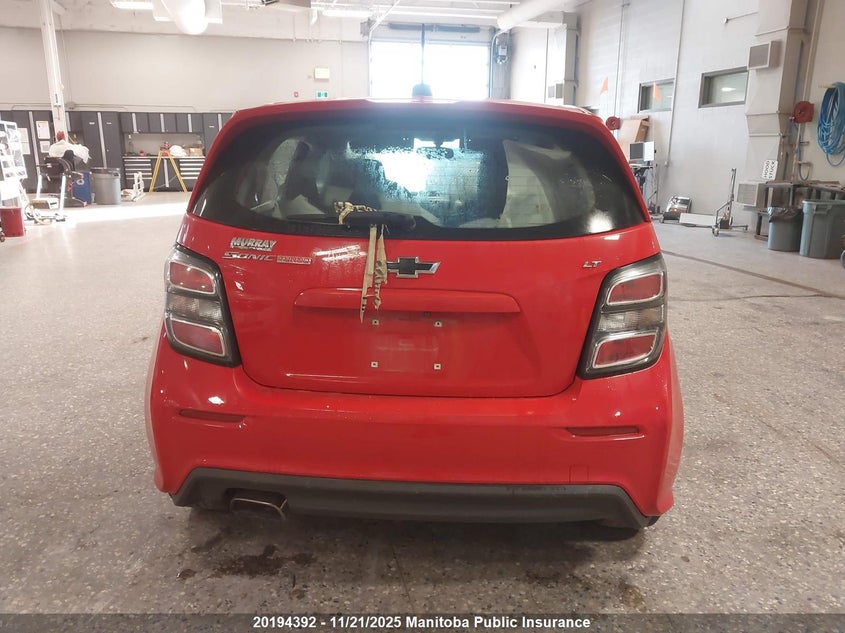 2018 Chevrolet Sonic Lt VIN: 1G1JD6SB8J4129567 Lot: 20194392