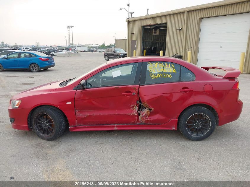 2008 Mitsubishi Lancer Gts VIN: JA3AU86U88U604206 Lot: 20196213