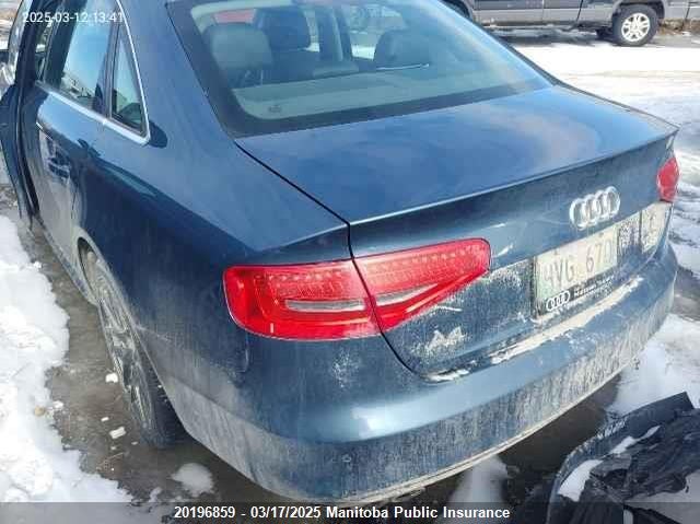 Vin: wauhfcflxfn021189, lot: 10206844, audi a4 2.0t quattro 20153
