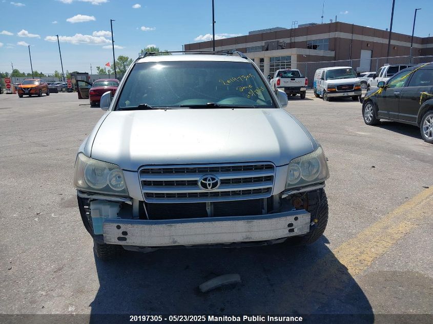 2003 Toyota Highlander Limited V6 VIN: JTEHF21A030134009 Lot: 20197305